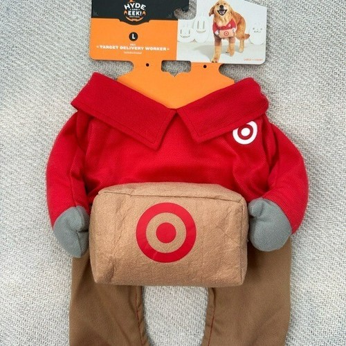 Costume Halloween cane dipendente operaio consegna bersaglio taglia grande nuovo con etichetta uniforme - Foto 5 di 11