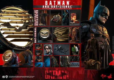 Hot Toys 1/6 MMS641 THE BATMAN 2022 BATMAN AND BAT-SIGNAL Hot Toys 1/6 MMS641 THE BATMAN 2022 BATMAN AND BAT-SIGNAL