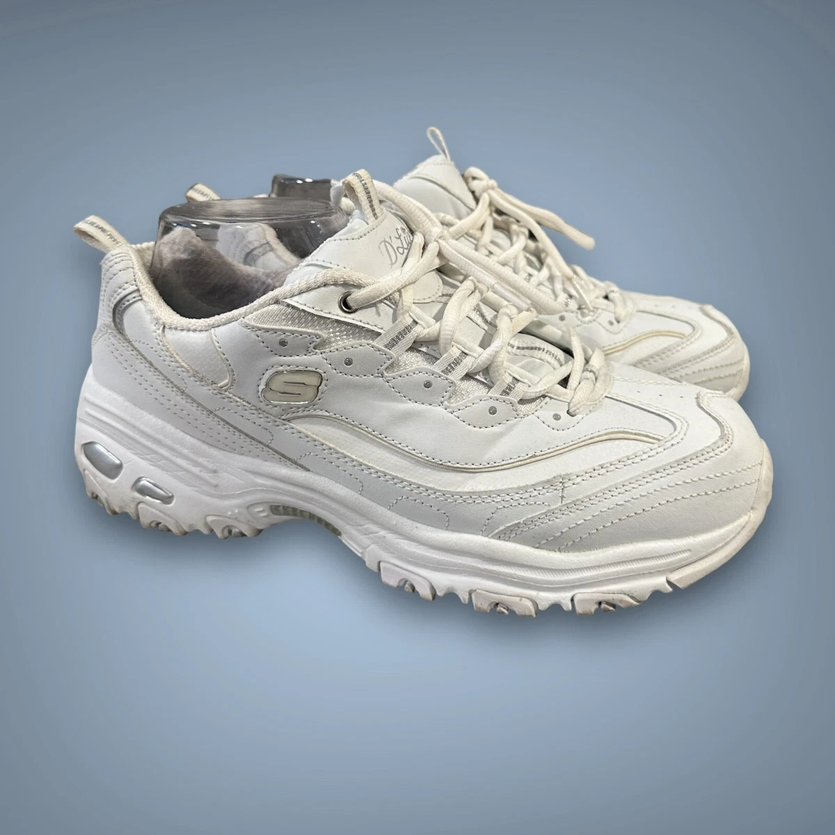 Skechers D Lites Fresh Start Reg Width Women s Shoes White 11931EW WSL Size 10