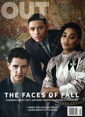 OUT Magazine September 2018 Casey Cott Anthony Ramos Amandla Stenberg NEW SEALED