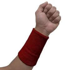 COUVER Absorbent Soft Durable 6 inch Extra Long Thick Sports Wristband Sweatband