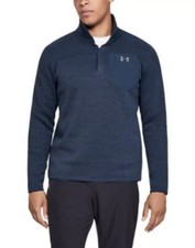 UNDER ARMOUR Specialist Henley Polartec Snap Fleece Sweater 1316276 Blue Small
