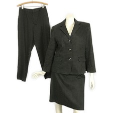 Vintage 90's Michele Polka Dot Black White Blazer Skirt Pants Suit 3Pc size 8