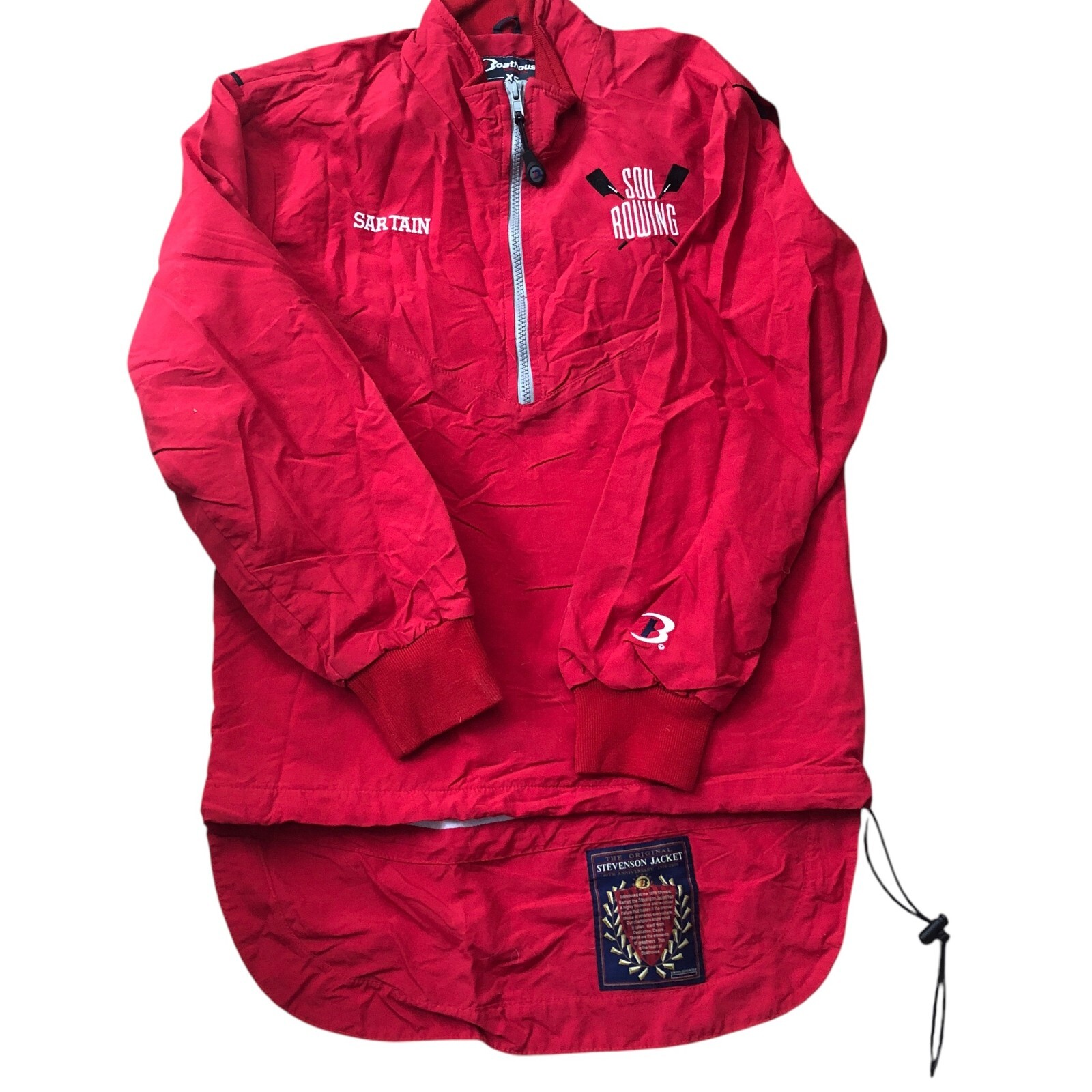 FILA Giacca a vento Boatho Sports Stevenson taglia XS rossa Southern Oregon canottaggio