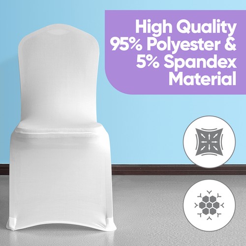 1-150pcs Dining Room Chair Cover Slip SEAT Cover Stretch Removable Wedding Party - Picture 22 of 133