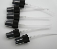 Fine Mist Sprayers - Imported Black  20/410 neck - 5 inch stem