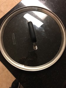 Calphalon Kitchen Essentials 10.5 Inch Round Tempered Glass Stainless Steel Lid 9780813302591  eBay