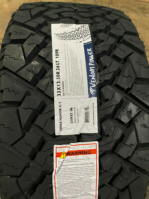 1 NEW 33X13.50R26 E Venom Terra Hunter XT 33 13.50 26 All Terrain