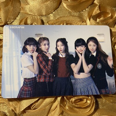 LE SSERAFIM Class Edition Celeb K-pop Girl Photo Card Group School Girls