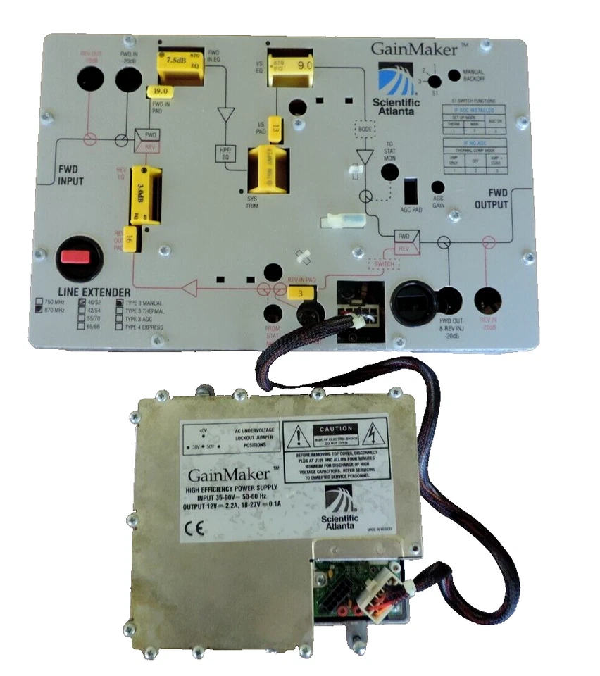 思科科学 亚特兰大 GAINMAKER 线扩展器 电缆系统 放大器 带电源 — 第 2/4 张图片