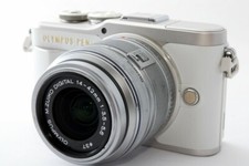 Olympus PEN E-PL9 16.1MP 14-42mm Lens Set White Exc   w/8GB,Strap 635 