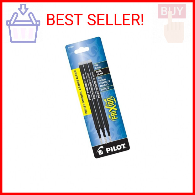 Pilot, FriXion Ball Gel Ink Refills for Erasable Pens, Fine 