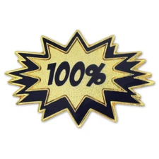 PinMart's 100% Blast Corporate Service Lapel Pin