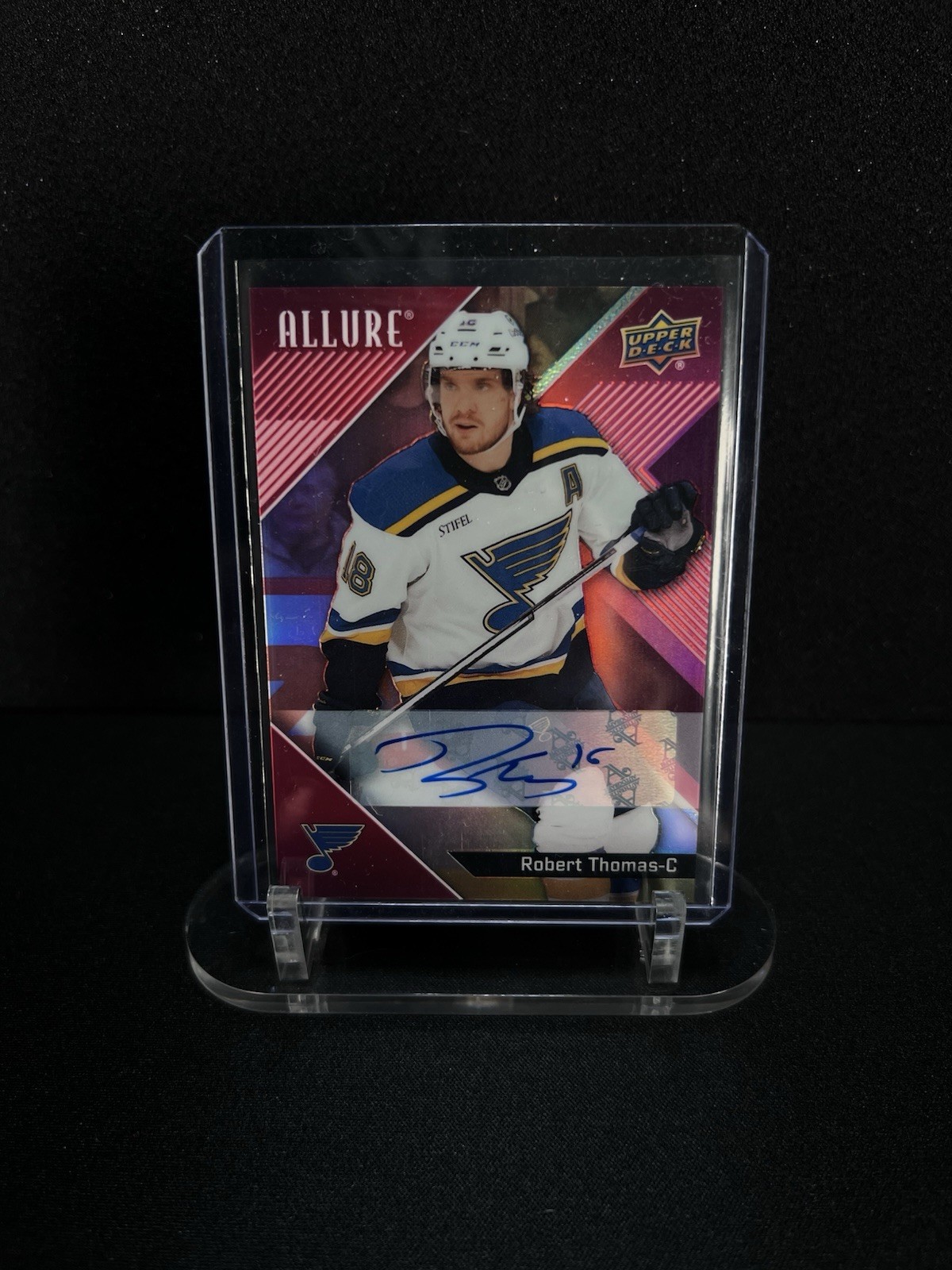 24-25 Allure Robert Thomas #58 Red Rainbow Auto 