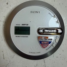 Sony Walkman D-NF430 Silver FM/AM G-Protection CD-R/RW Retro Portable CD Player