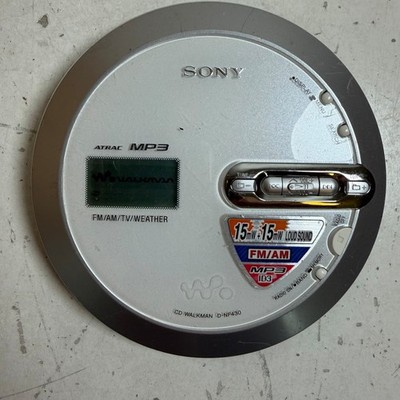 Sony Walkman D-NF430 Silver FM/AM G-Protection CD-R/RW Retro Portable CD Player