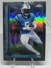 2025 Topps Chrome Football Football Leather Black Refractor Rico Dowdle #43