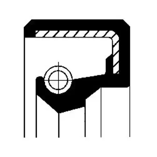 Injection pump shaft seal NBR (nitrile butadiene rubber) 19035018B CORTECO