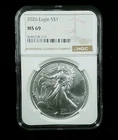 2026 $1 1-oz American Silver Eagle NGC MS 69 Classic Brown Label #7502