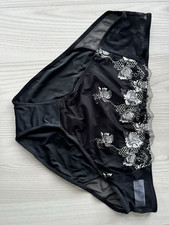Pretty Secrets High Rise Lace Mesh Floral Brief Knickers 2 Pack UK 20 BG472