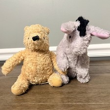Disney Classic Pooh Winnie the Pooh and Eeyore Plush Set Sherpa Stuffed Animals