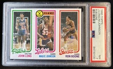 1980-81 Topps Maurice Cheeks Magic Johnson Boone RC All-Star #18/178 237 PSA 7