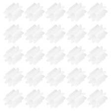 50 Pcs Plastic Gears 8 Teeth 82a Plastic Motor Gear White Module 0.5