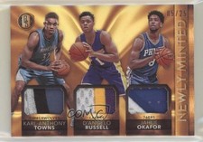 2015 Panini Gold Standard 9/25 D'Angelo Russell Jahlil Okafor #2 Rookie RC 1y8