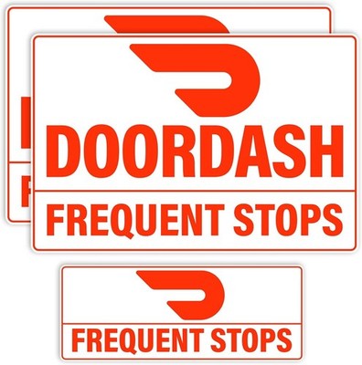 3 Pack Magnetic Car Doordash Delivery Driver Signs