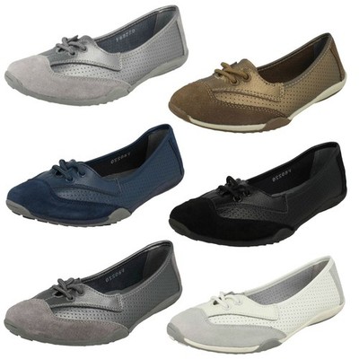 Flache bequeme Damen-Ballerinas Down To Earth