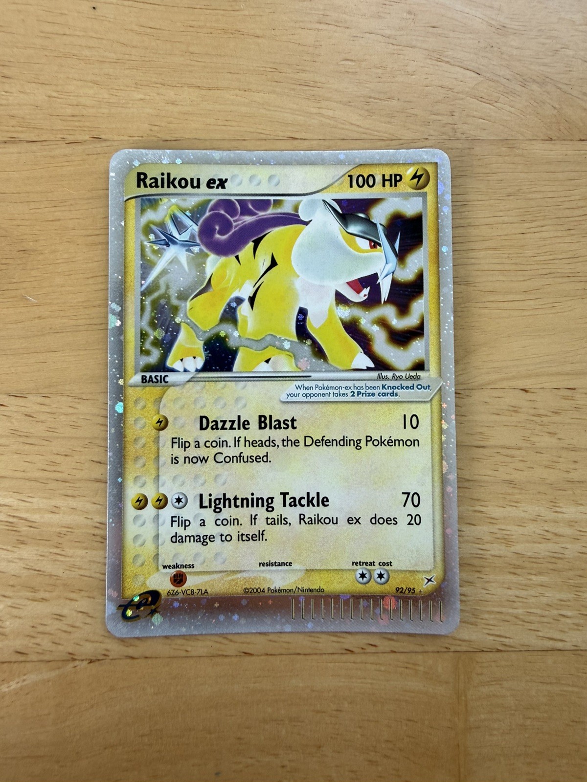 2004 Pokemon EX Team Magma vs Aqua Raikou #92/95 LP