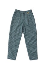 Christian Dior Vintage M Checks Blue Green Slacks Near Unused