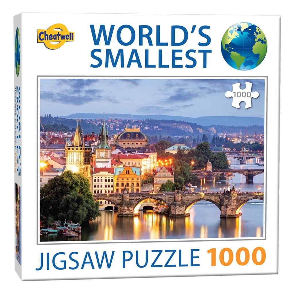 Cheatwell Games World's Smallest 1000 Piece Puzzle Prague Bridges
