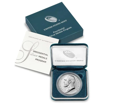 US Mint Presidential 1oz Fine Silver Medal Coin JAMES A. GARFIELD (S820)