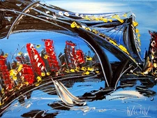 BROOKLYN    ART  CANVAS PRINT stretched fine art  SUPERB