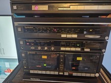Technics Hifi Seperates Stack Turntable, Twin Tape Deck, Amplifier, Stereo Tuner