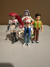 Pokemon 1998 Tomy Figures Ash, Brock, Jessie $ James