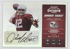 2002 Playoff Contenders Rookie Ticket 574/595 Josh McCown #139 Auto 5f2