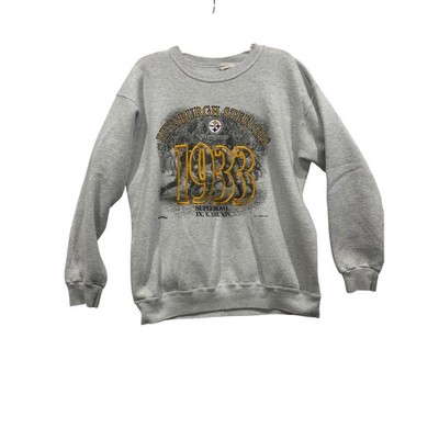 Nutmeg Pittsburgh Steelers Sweatshirt Vintage NFL Football 1994 Gray L (656)