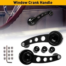 Chrome Aluminum Billet Car Manual Window Crank Handle for Ford VW GM Jeep BLACK