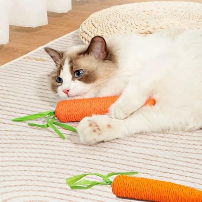 Cotton Cat Carrot Sound Chew Toy (2 Count)
