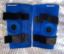 Pair Of Ossur Rebound Blue Neoprene Knee Braces Left /Right Knee Size XL