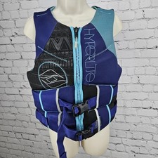 Hyperlite Blue Purple Life Jacket Watersports Zip Vest USCG Women's Medium M