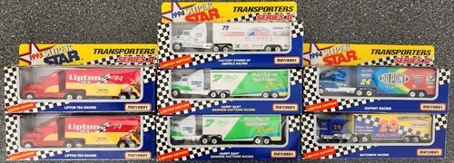 Matchbox Transporters NASCAR Assortment of 7 Vintage Semi Trucks Free Shipping!