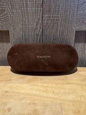 Tom Ford Sunglasses Case Only Brown Velvet Clamshell Eyeglasses Hard Shell EMPTY