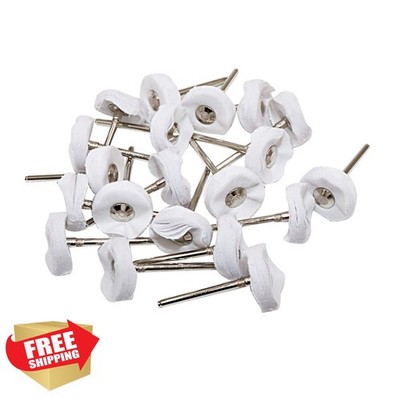 NIUPIKA Buffer Wheels 3mm Mandrel 20 Pcs
