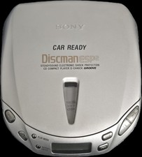 Vintage Sony CD Player Discman ESP2 Compact Disc D-E446CK Silver complete 