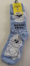 NWT Foozys Bichon Dog Pattern Socks Womens One Size