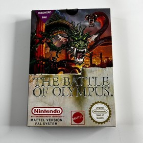 The Battle of Olympus (Nintendo NES, 1991 PAL A) Role-Playing Manual Included