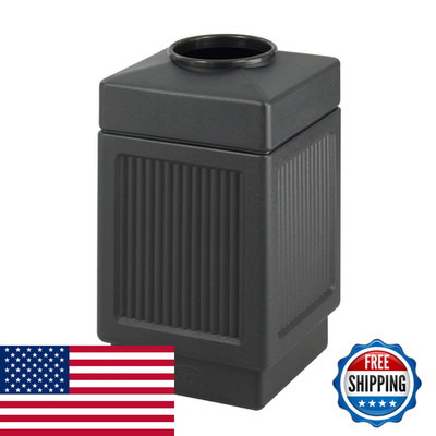 Safco Canmeleon Trash Can 38 Gallons Indoor And Outdoor Use Open Top Durable